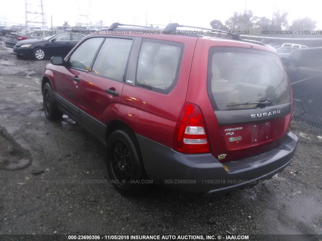 JF1SG636X3H721655 - 2003 SUBARU FORESTER 2.5X RED photo 3