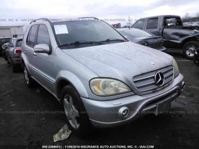 4JGAB74E22A301021 - 2002 MERCEDES-BENZ ML 55 SILVER photo 1