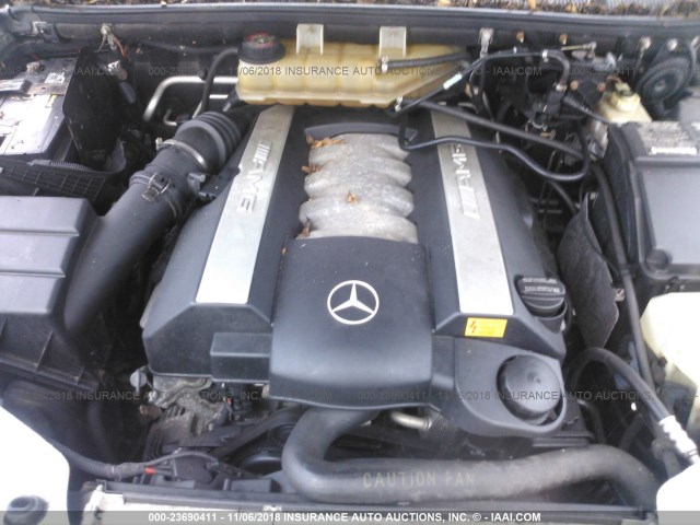 4JGAB74E22A301021 - 2002 MERCEDES-BENZ ML 55 SILVER photo 10