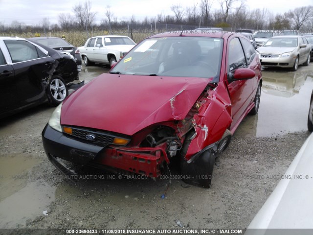 3FAHP39543R162934 - 2003 FORD FOCUS SVT RED photo 2