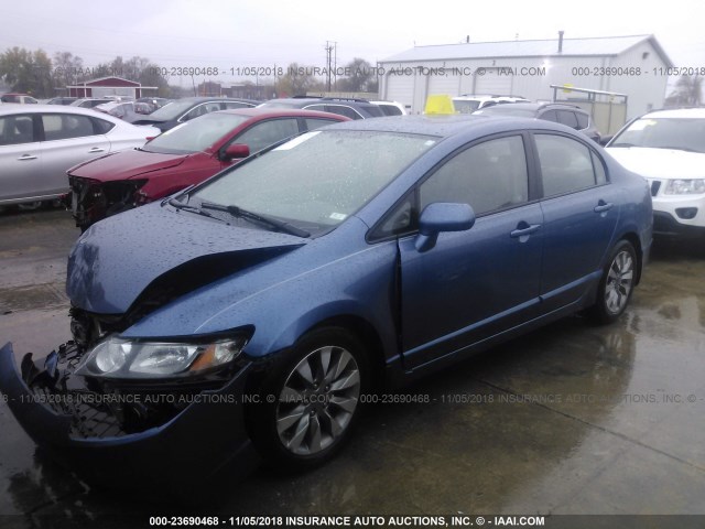 19XFA16979E004005 - 2009 HONDA CIVIC EXL 蓝色 照片 2