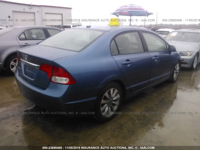 19XFA16979E004005 - 2009 HONDA CIVIC EXL 蓝色 照片 4