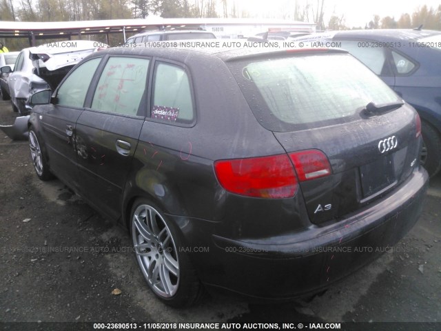 WAUNF78P96A190816 - 2006 AUDI A3 2.0 PREMIUM GRAY photo 3