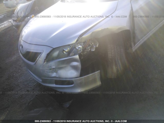 4T1BE46K08U247626 - 2008 TOYOTA CAMRY CE/LE/XLE/SE SILVER photo 6