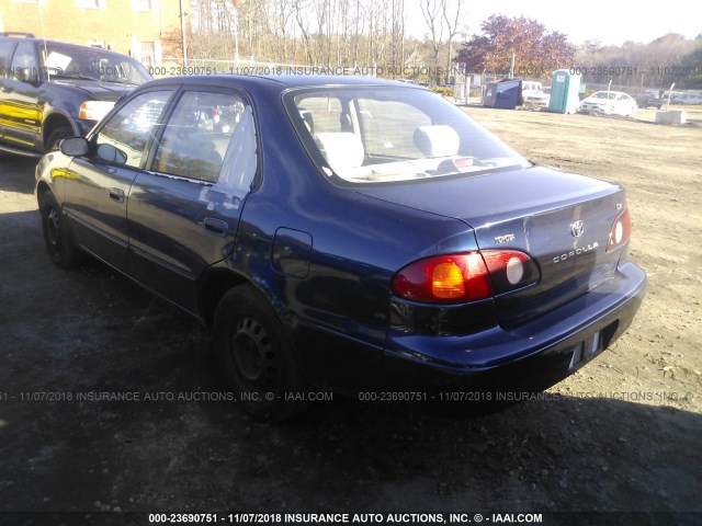 1NXBR12E62Z564126 - 2002 TOYOTA COROLLA CE/LE/S BLUE photo 3