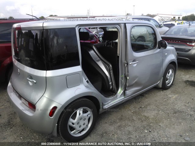 JN8AZ28R99T118038 - 2009 NISSAN CUBE S/SL SILVER photo 4