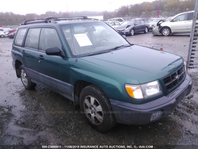 JF1SF6355WH701280 - 1998 SUBARU FORESTER L GREEN photo 1