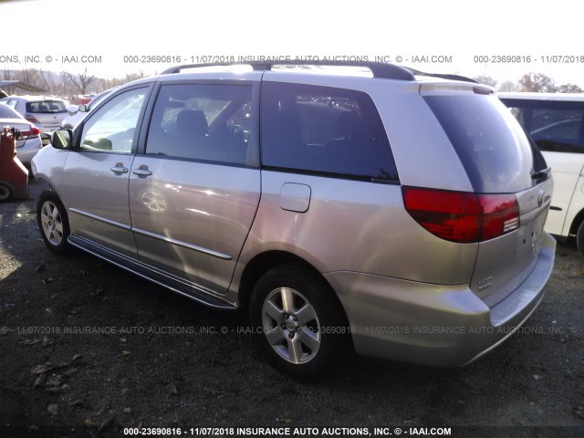 5TDZA23C04S024002 - 2004 TOYOTA SIENNA CE/LE SILVER photo 3