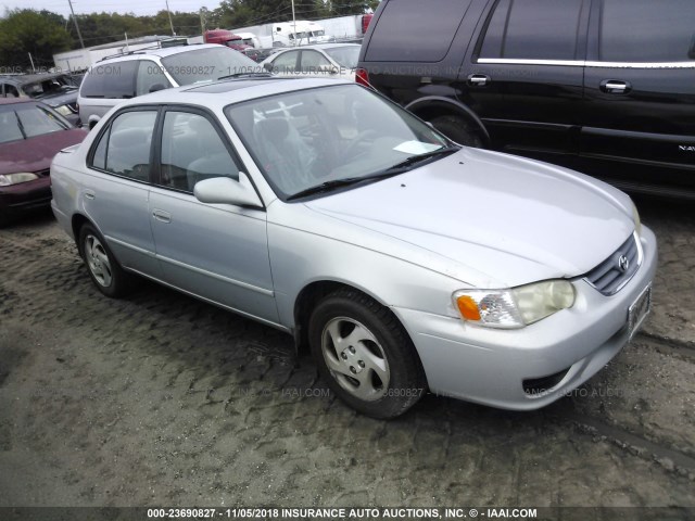 2T1BR18E12C562261 - 2002 TOYOTA COROLLA CE/LE/S SILVER photo 1