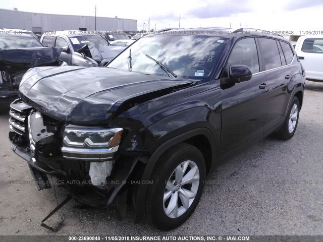 1V2CR2CA1JC507894 - 2018 VOLKSWAGEN ATLAS SE BLACK photo 2