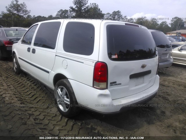 1GNDV03L85D188380 - 2005 CHEVROLET UPLANDER WHITE photo 3