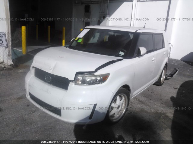 JTLKE50E181052833 - 2008 TOYOTA SCION XB თეთრი ფოტო 2