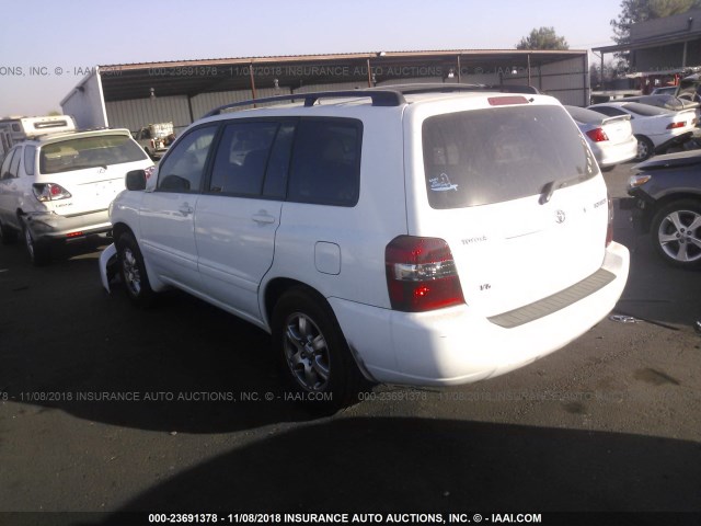 JTEDP21A570129213 - 2007 TOYOTA HIGHLANDER SPORT/LIMITED WHITE photo 3