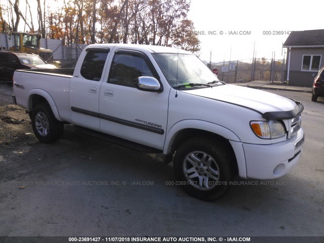 5TBBT44174S439783 - 2004 TOYOTA TUNDRA ACCESS CAB SR5 WHITE photo 1