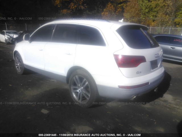 WA1AV74L57D023855 - 2007 AUDI Q7 4.2 QUATTRO WHITE photo 3