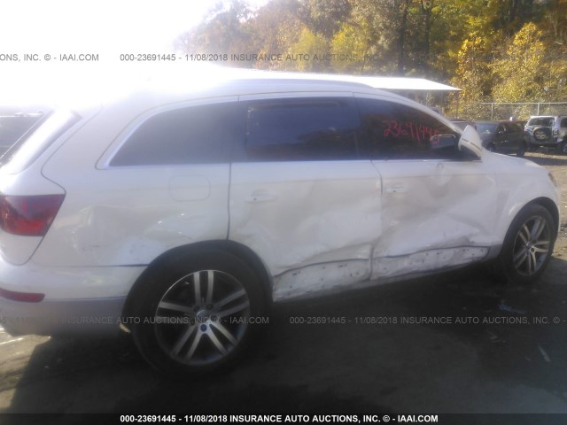 WA1AV74L57D023855 - 2007 AUDI Q7 4.2 QUATTRO WHITE photo 6