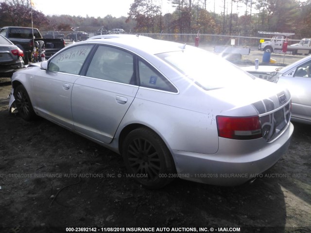 WAUDH74F27N015143 - 2007 AUDI A6 3.2 QUATTRO SILVER photo 3