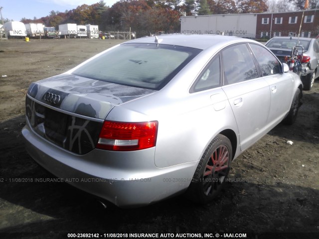 WAUDH74F27N015143 - 2007 AUDI A6 3.2 QUATTRO SILVER photo 4