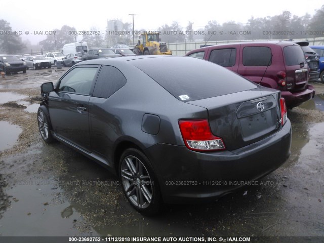 JTKJF5C74D3056982 - 2013 TOYOTA SCION TC 灰色 照片 3