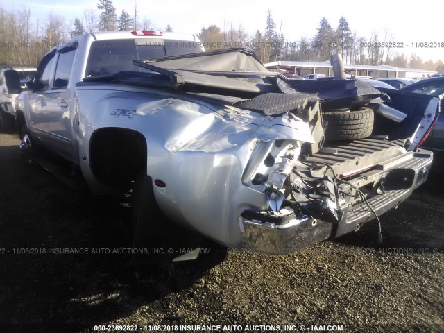 1GC4K1C82DF204689 - 2013 CHEVROLET SILVERADO K3500 LTZ SILVER photo 3