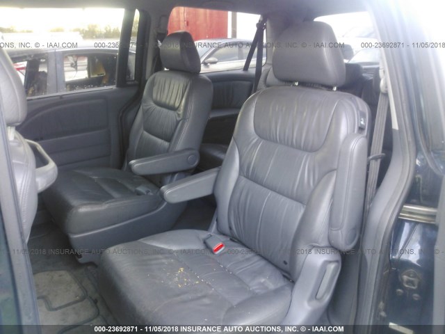 5FNRL38775B001799 - 2005 HONDA ODYSSEY EXL Dark Blue photo 8