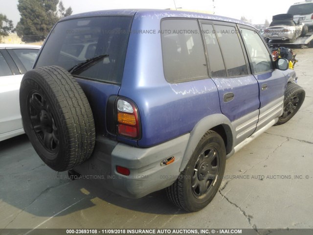 JT3GP10VXW7033295 - 1998 TOYOTA RAV4 PURPLE photo 4