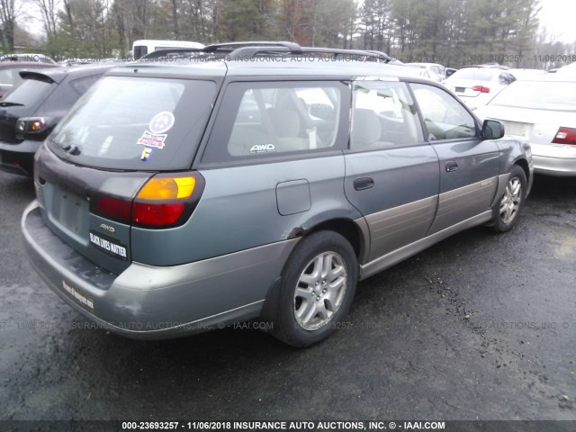 4S3BH675917630422 - 2001 SUBARU LEGACY OUTBACK AWP 青色 照片 4