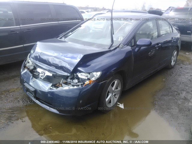 1HGFA16918L051506 - 2008 HONDA CIVIC EXL 蓝色 照片 2