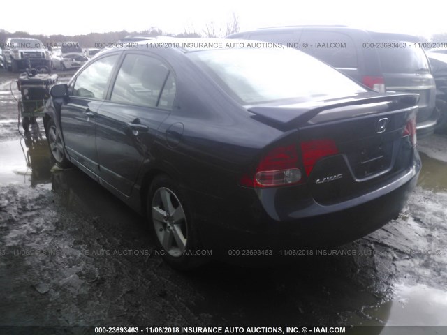 1HGFA16918L051506 - 2008 HONDA CIVIC EXL 蓝色 照片 3