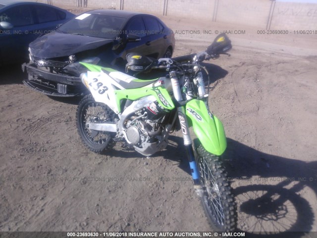 JKAKXGHC8GA001424 - 2016 KAWASAKI KX450 F GREEN photo 1