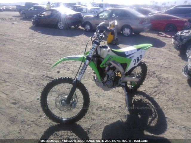 JKAKXGHC8GA001424 - 2016 KAWASAKI KX450 F GREEN photo 2