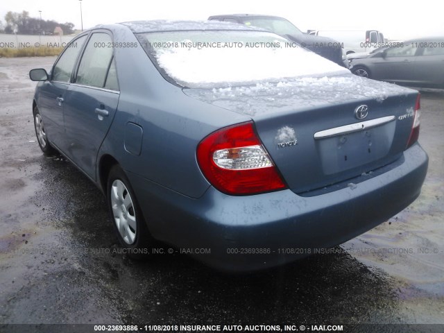 4T1BE32K74U872003 - 2004 TOYOTA CAMRY LE/XLE/SE BLUE photo 3