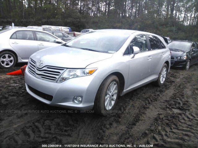 4T3ZA3BB2AU023152 - 2010 TOYOTA VENZA SILVER photo 2