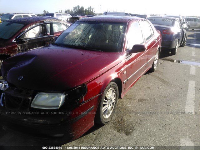 YS3ED49A153516086 - 2005 SAAB 9-5 ARC RED photo 2