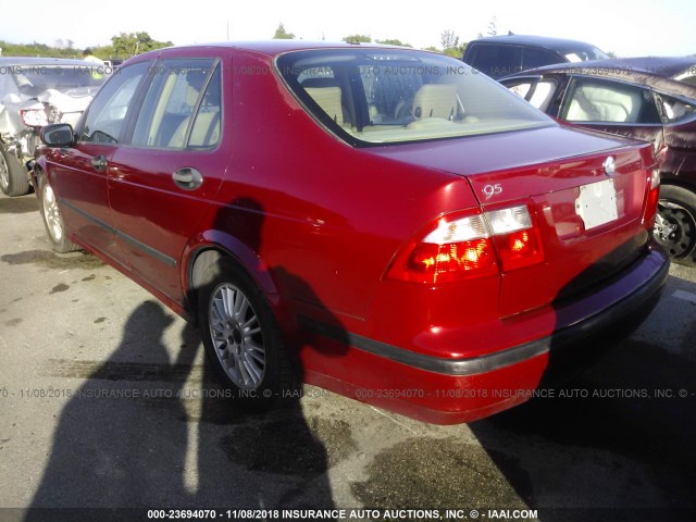 YS3ED49A153516086 - 2005 SAAB 9-5 ARC RED photo 3