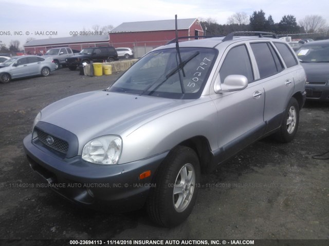 KM8SC73E13U502797 - 2003 HYUNDAI SANTA FE GLS/LX SILVER photo 2