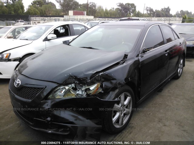 4T1BK46K27U526941 - 2007 TOYOTA CAMRY NEW GENERAT LE/XLE/SE BLACK photo 2