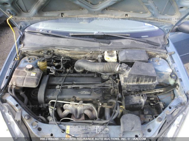 1FAFP34321W192294 - 2001 FORD FOCUS SE/SE SPORT BLUE photo 10