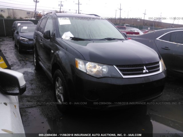 JA4LT21W39Z015923 - 2009 MITSUBISHI OUTLANDER ES შავი ფოტო 1