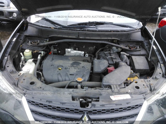 JA4LT21W39Z015923 - 2009 MITSUBISHI OUTLANDER ES შავი ფოტო 10