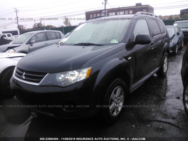 JA4LT21W39Z015923 - 2009 MITSUBISHI OUTLANDER ES შავი ფოტო 2