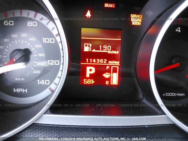 JA4LT21W39Z015923 - 2009 MITSUBISHI OUTLANDER ES შავი ფოტო 7