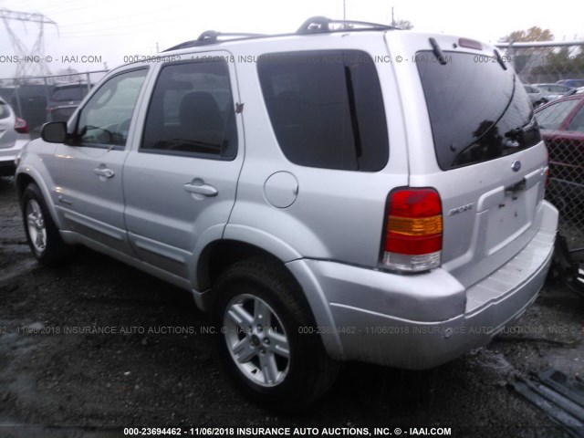 1FMCU96H66KC81975 - 2006 FORD ESCAPE HEV SILVER photo 3