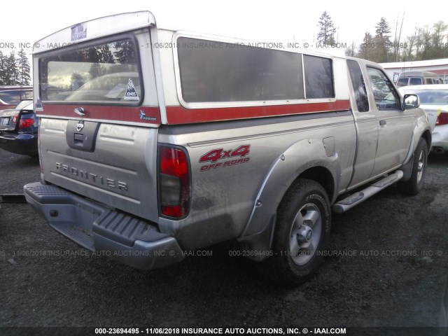 1N6ED26Y61C364990 - 2001 NISSAN FRONTIER KING CAB XE/KING CAB SE BROWN photo 4