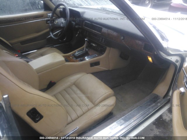 SAJNV4843KC163959 - 1989 JAGUAR XJS WHITE photo 5