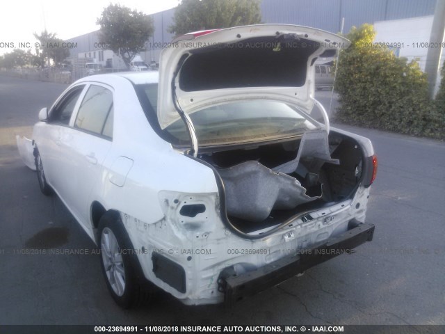 JTDBL40E499082827 - 2009 TOYOTA COROLLA LE/XLE WHITE photo 3