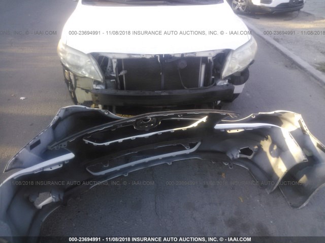 JTDBL40E499082827 - 2009 TOYOTA COROLLA LE/XLE WHITE photo 6