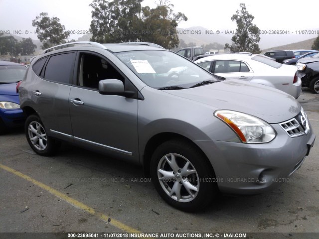 JN8AS5MT2BW183907 - 2011 NISSAN ROGUE S/SV/KROM SILVER photo 1