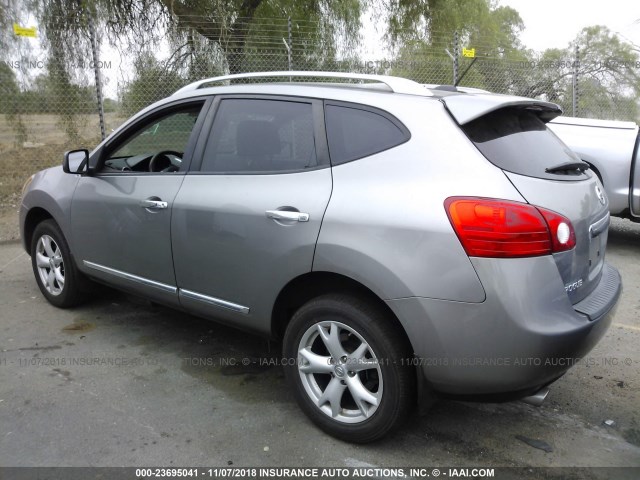 JN8AS5MT2BW183907 - 2011 NISSAN ROGUE S/SV/KROM SILVER photo 3