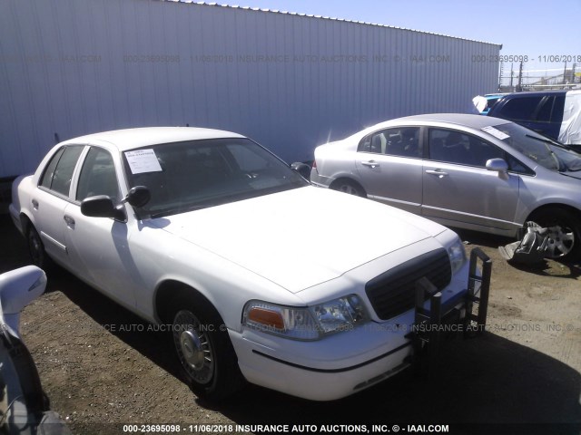 2FAFP71W5YX180886 - 2000 FORD CROWN VICTORIA POLICE INTERCEPTOR WHITE photo 1